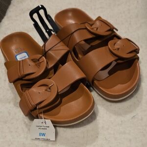 Time and Tru Brown Sandals